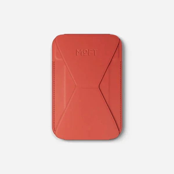 Moft Snap-On iPhone Stand & Wallet - Red - Tashqila Moft Snap-On iPhone Stand & Wallet - Red - Tashqila